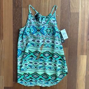 Tank top with spaghetti straps